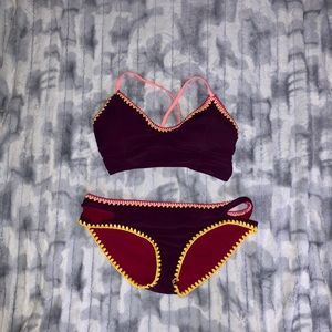 Jessica Simpson Embroidered Bikini